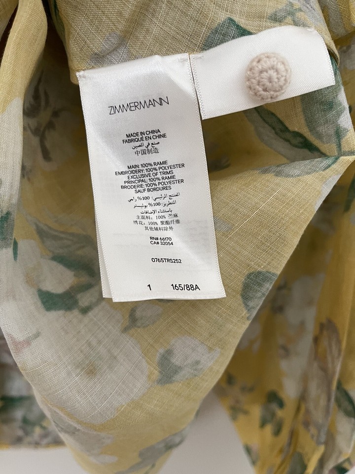 Zimmermann BLOUSE & MIDI SKIRT size 1 eBay