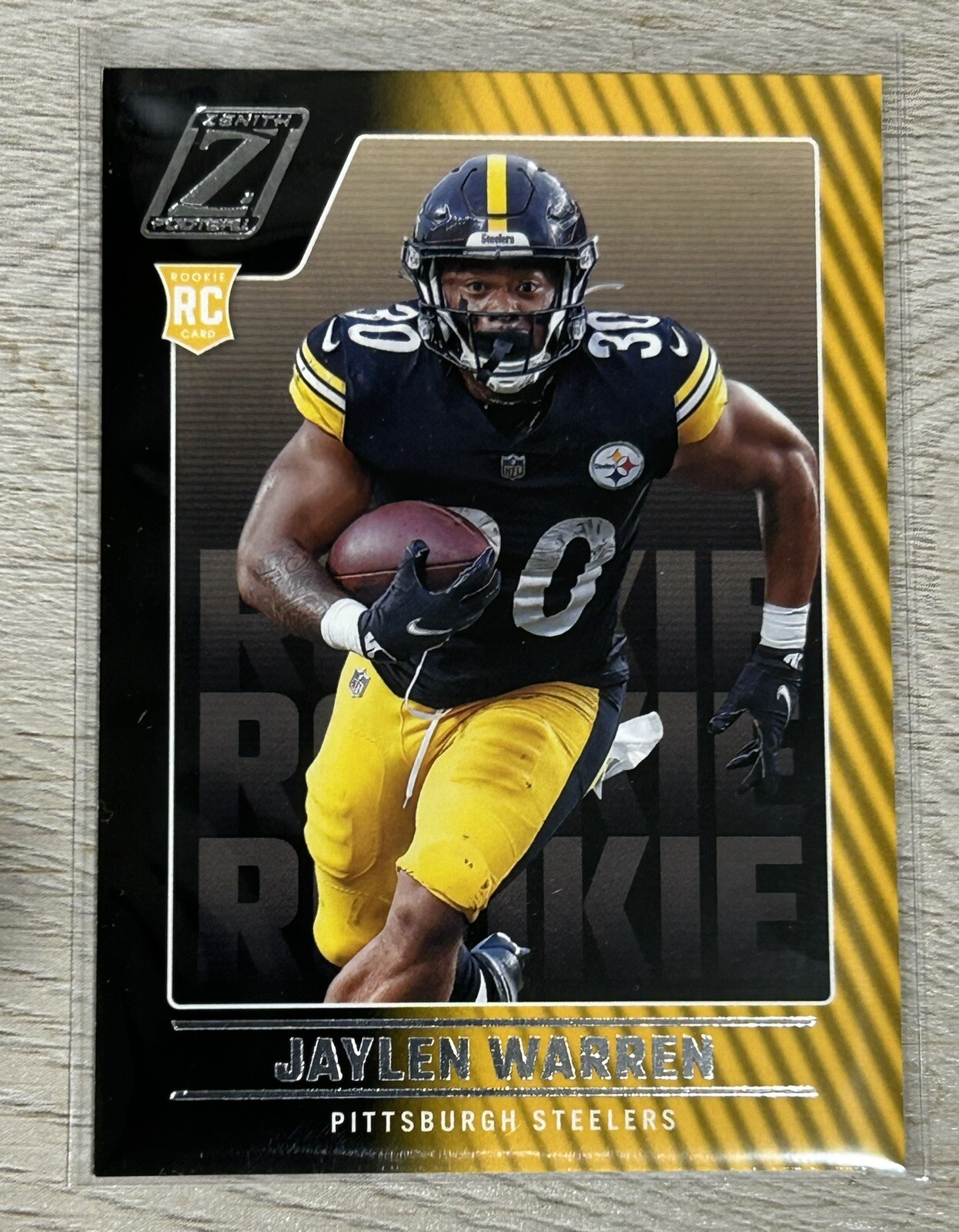 2022 Panini Zenith Jaylen Warren RC Pittsburgh Steelers Rookie Card Retail