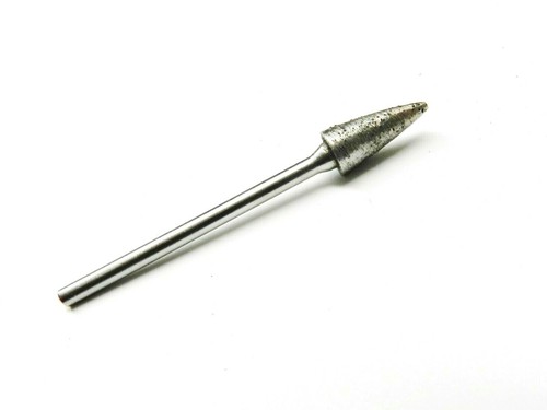 Sintered Diamond Bur HP Pointed Cone 180 Grit Rotary Jewelry Glass Lapidary - Picture 3 of 6
