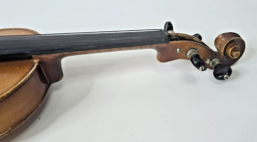 Vintage Antonius Stradivarius Copy 4/4 Violin Czecho Slovakia #104 PARTS REPAIR - Picture 10 of 21