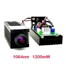 Infrared Laser 1064nm 1200mw 1.2W Dot / Rectangular Spot Adjustable 12VDC TTL