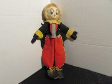 Vintage Dakin DREAM DOLL 13" Red Black Clown