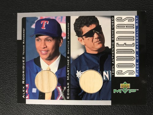 2001 Upper Deck MVP #B-RM Alex Rodriguez / Edgar Martinez Game-Used Bat Relic