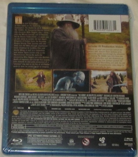 The Hobbit An Unexpected Journey (Sci-Fi Blu-ray,2013) - Picture 2 of 3