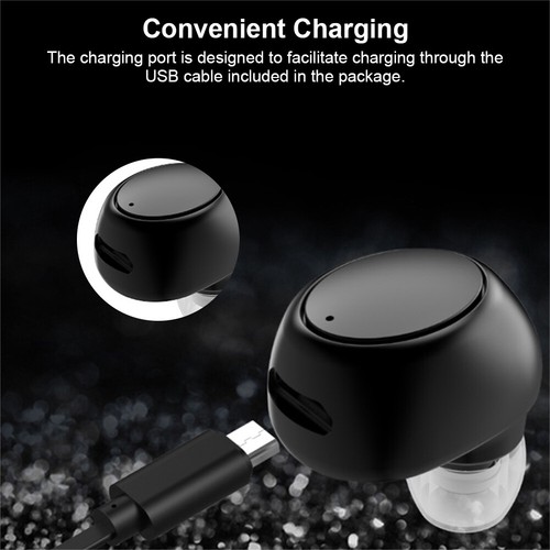 Bluetooth Headset Earphone Mini 5.0 Wireless Earbud With Mic For iPhone Xiaomi - Zdjęcie 6 z 14