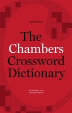 Image of The Chambers Crossword Dictionary 4th Edition by Chambers PAPERBACK