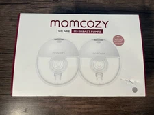 Momcozy M5 Double Breast Pump Hands Free Wearable Breast Pump NEW Open Box -Gray