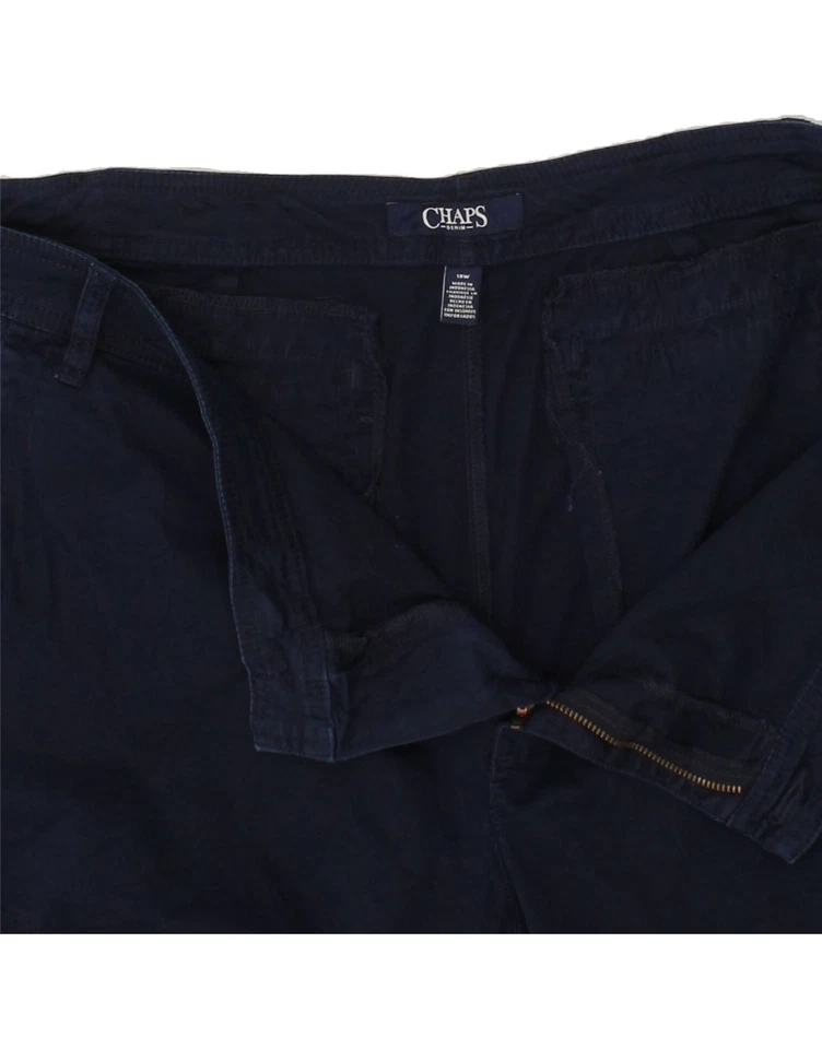 Pantalones Cortos Carga CHAPS Mujer US 18 2XL W40 Azul Marino Algodón YV05 Foto 3 de 3