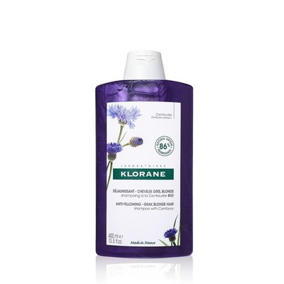 Klorane Shampoo Centaury - Brightens Blonde Platinum Silver Gray Or White Hair