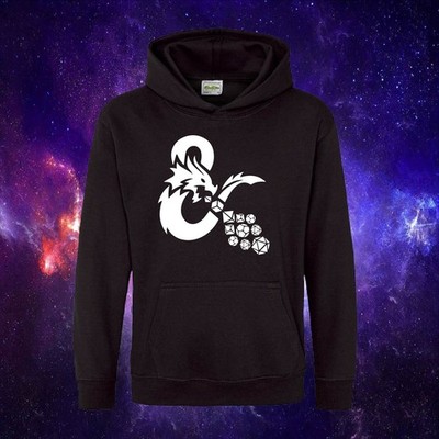 Dungeons & Dragons D&D Table Top Gaming Geschenk Erwachsene/Kinder Unisex KAPUZE HOODIE