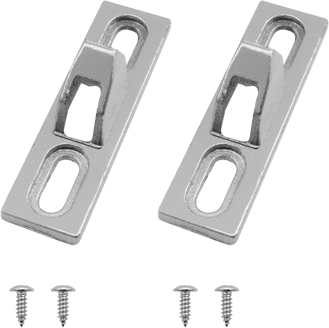 2-Pack 70-Type Zinc Alloy Sliding Door Lock Retainers for Glass Doors