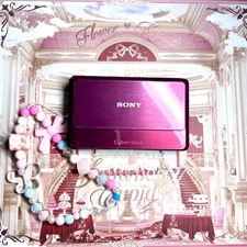 SONY Cybershot DSC-TX7/TX7C 10.2MP CMOS Vintage Digital Camera -100% Working-Red