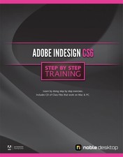 ADOBE INDESIGN CS6 STEP BY STEP TRAINING By Noble Desktop Excellent Condition