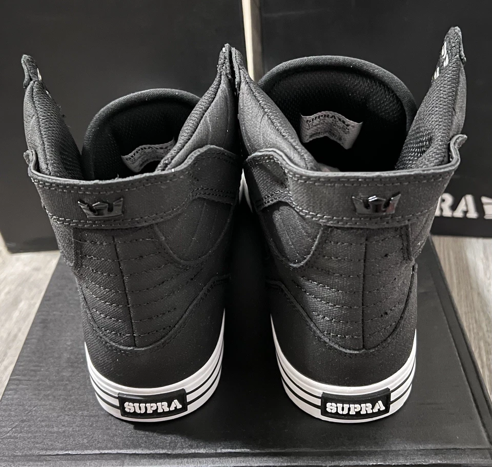 Supra Mujer Skytop Negro-Blanco-Blanco-Sw188-Talla 10- Foto 3 de 4