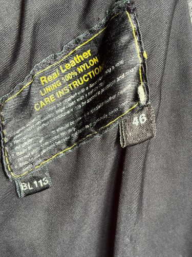 GIACCA box blazer vintage vera pelle uomo 46 44 invecchiato leggero rilassato - Foto 16 di 17