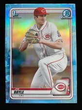 2020 Bowman Chrome Draft JOE BOYLE 1st Rookie SKY BLUE REFRACTOR Rays RC SP