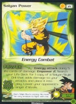 Saiyan Power - Fusion Saga (Limited) - Dragon Ball Z CCG (Score 2000)