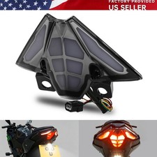 For KAWASAKI NINJA 500 Z500 2024-2026 LED Brake Tail Light Integrated Turn Light