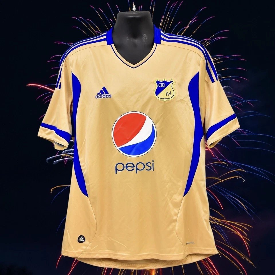 Camiseta Adidas Visitante Millonarios FC El Dorado 2011 2012 Grande Colombia Clima RARA Foto 3 de 4