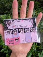 Sanrio Kuromi Sticky Notes Memo Pad Bookmark Post It Notes Tabs 90 Sheets