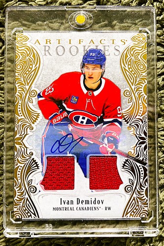 Ivan Demidov [Rookies Auto Material] #174 2025 Upper Deck Artifacts card