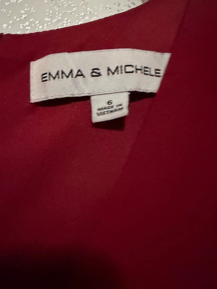 Vestido Emma & Michele talla 6, borgoña, vacaciones, genial con tacones o botas Foto 2 de 4