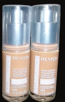 Revlon Illuminance Skin-Caring Liquid Foundation Makeup-Hazel 405 X2