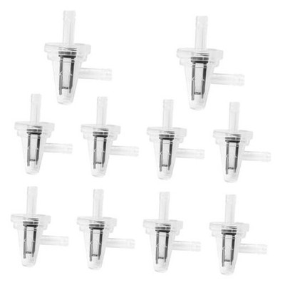 Car Inline Fuel Filter, 90 Degree Transparent Auto Filters for 1/4 Fuel 10 PCS