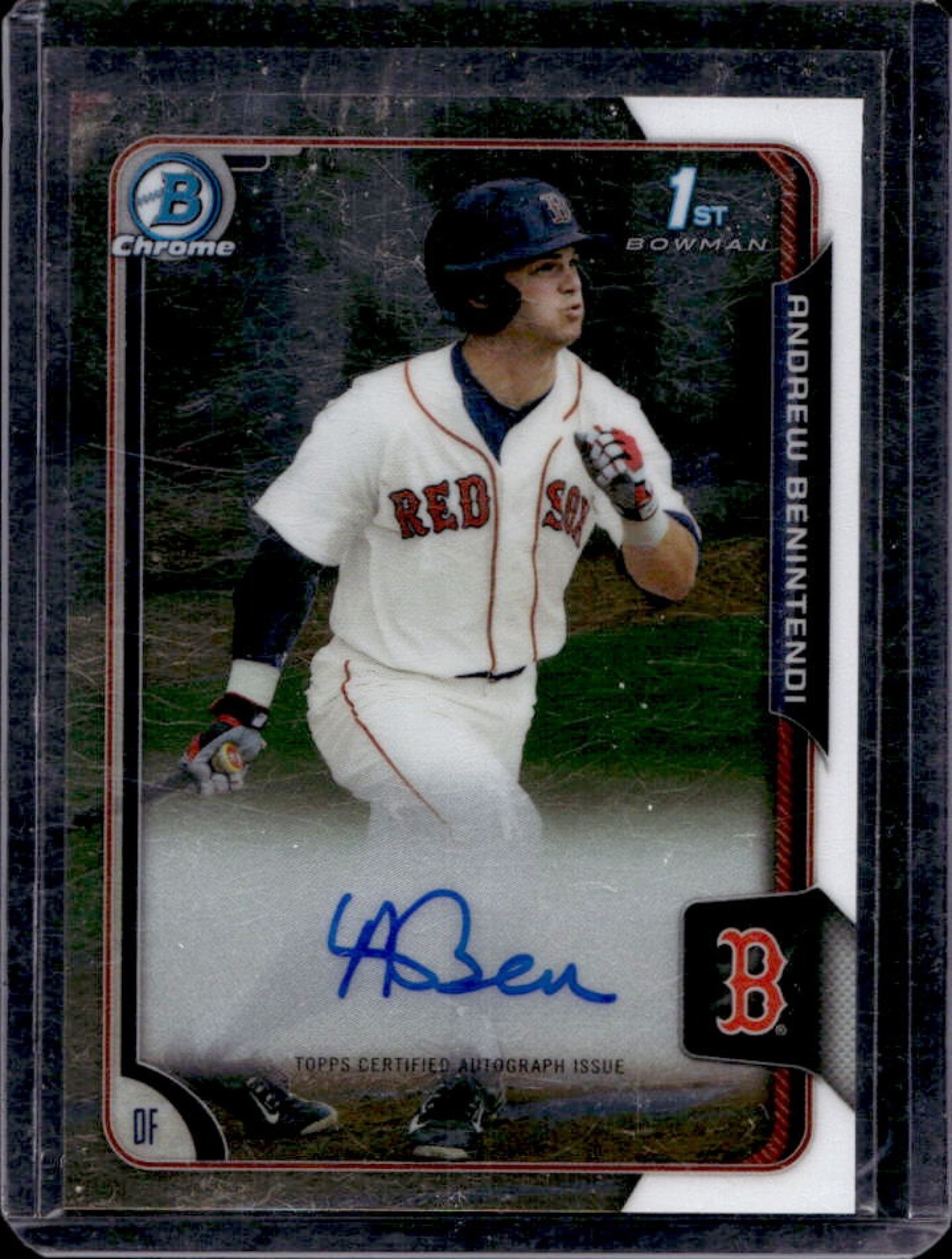2015 Bowman Draft Andrew Benintendi Chrome Auto 1st Prospect #BCA-AB Red Sox