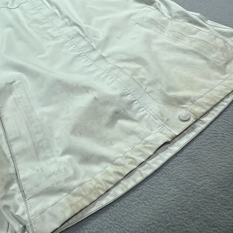 Marmot Jacket Womens Medium White Gore Tex Hooded Waterproof Rain Shell Coat - Image 4 of 4