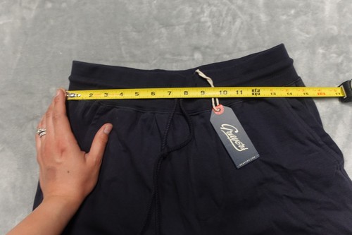 Grayers pantaloncino uomo blu scuro piccolo 100% cotone jersey rialzato cordoncino 8" - Foto 8 di 8