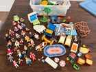 HUGE Vintage 80s-90s-2000s PLAYMOBIL Geobra 100+ Pc People Furniture Trees Plus