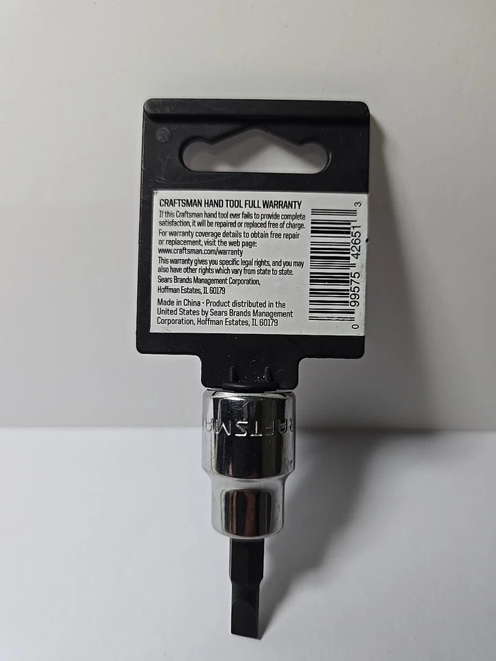 Craftsman 42651 3/8" Drive Hex Bit Socket 7/32" GK Series USA - Image 2 of 2