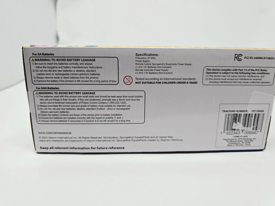 SpongeBob’s Boatmobile Remote Control RC 27 MHZ Collectible Toy Squarepants Boat - Image 4 of 4