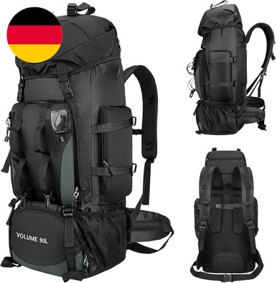 90L Wasserdichter Wanderrucksack Für Herren, Großkapazitärer Reiserucksack Mit M