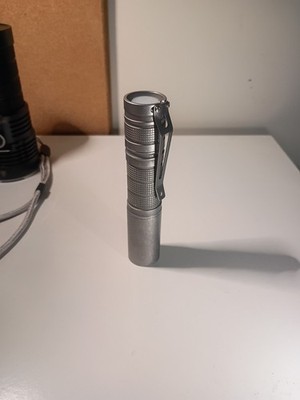 Convoy S7 Stainless Steel Stonewash Osram W1 Throw Flashlight Molicel 18650 USA