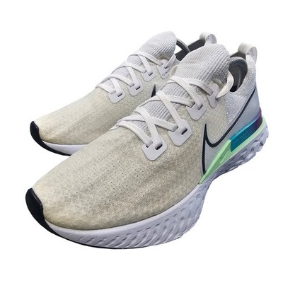 Nike React Infinity Run Flyknit Platinum Tint Iridescent CD4371-102 Men's 10.5