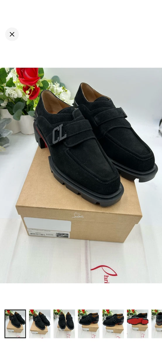 Men\'s Christian Louboutin OUR GEORGES Black Suede Strap Loafers. Size 43.5 Christian Louboutin | Shoes | Mens Christian Louboutin Our  main image 4