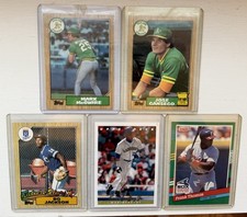1987 Topps Bo Jackson #170 RC and Four More Late 80s / Early 90s Icons