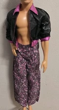 Vtg BARBIE KEN OUTFIT COOL CAREER FASHIONS ROCK STAR FASHION Jacket,Pants,Shoes 