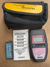 Fluke networks Microtest Microscanner Pro Cable Tester  WIREMAP adapter  case