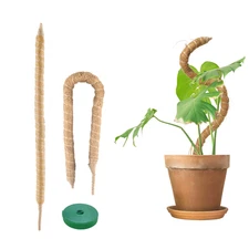 2Pcs 28In Moss Pole, Bendable Moss Poles for Climbing Plants, Plant Sticks Suppo