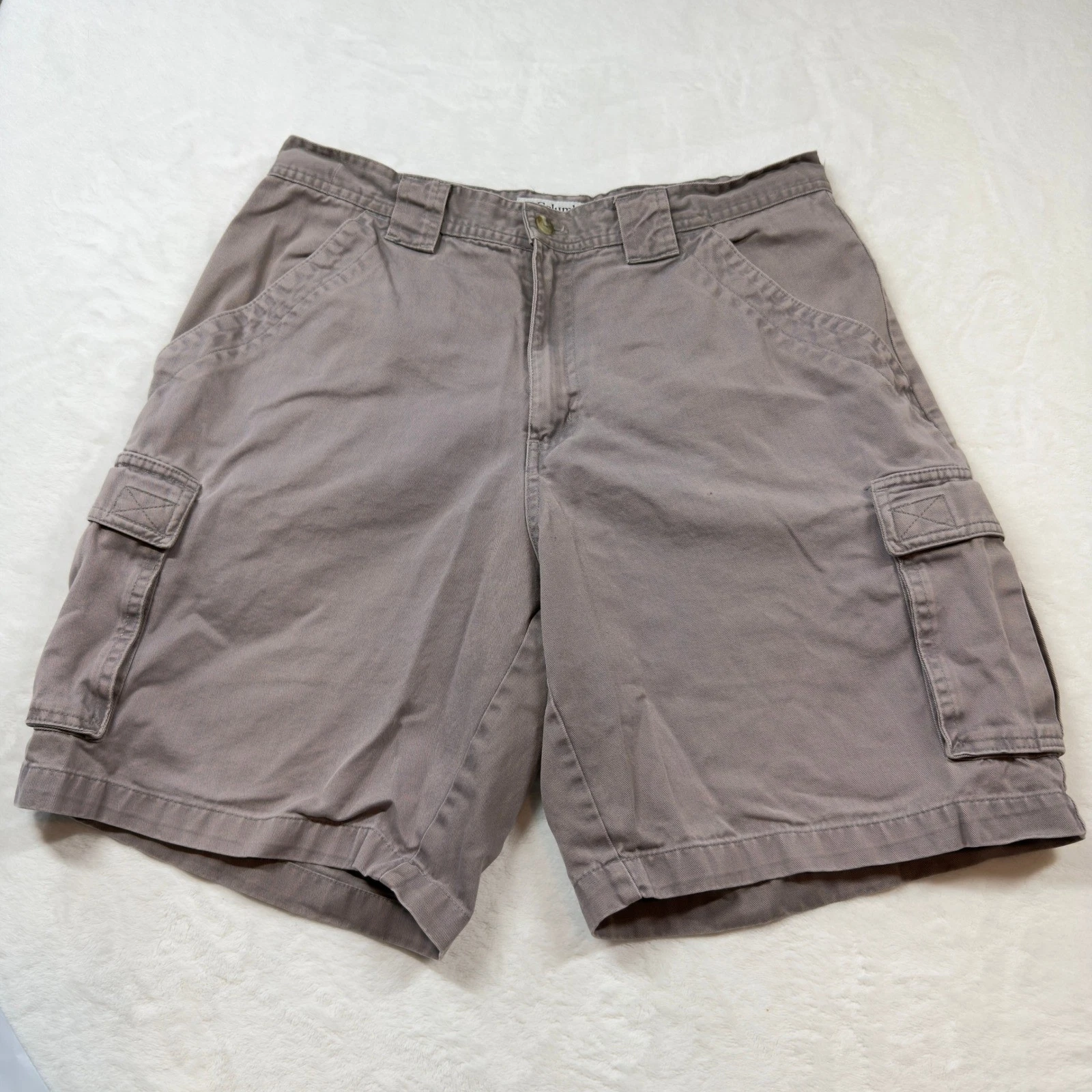 Columbia Cargo Shorts Mens 32 Brown Good Utility Outdoor Hiking Gorpcore