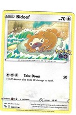 Bidoof 059/078 Common Pokemon GO Pokemon Near Mint