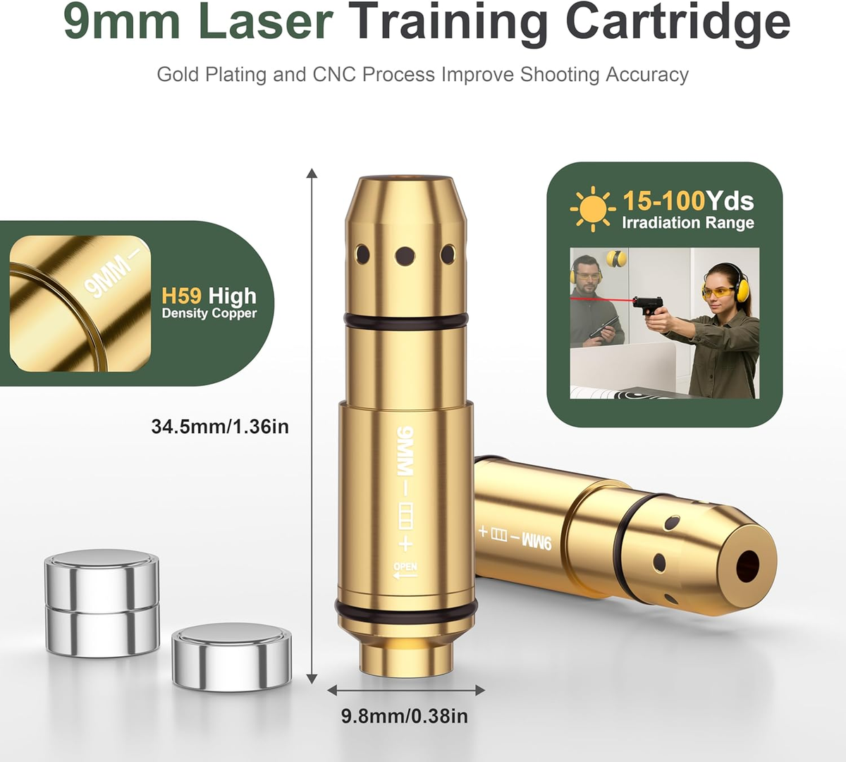 Laser training Cartridge 9mm Laser Training Set For Liver Fire Training And Shooting Target
