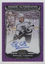 2022-23 O-Pee-Chee Platinum Rookie Violet Pixels 65/99 Samuel Fagemo Auto 18ug