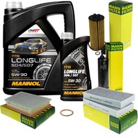 MANN-FILTER Inspektionspaket Mannol 6L Longlife 5W-30 FüR Mini Mini Cooper One
