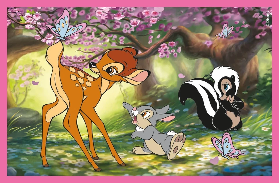 Classics-6 Pezzi Bambini 2 Anni, Cartoni Animati, Cubi, Puzzle Disney, Made in I - Immagine 4 di 4