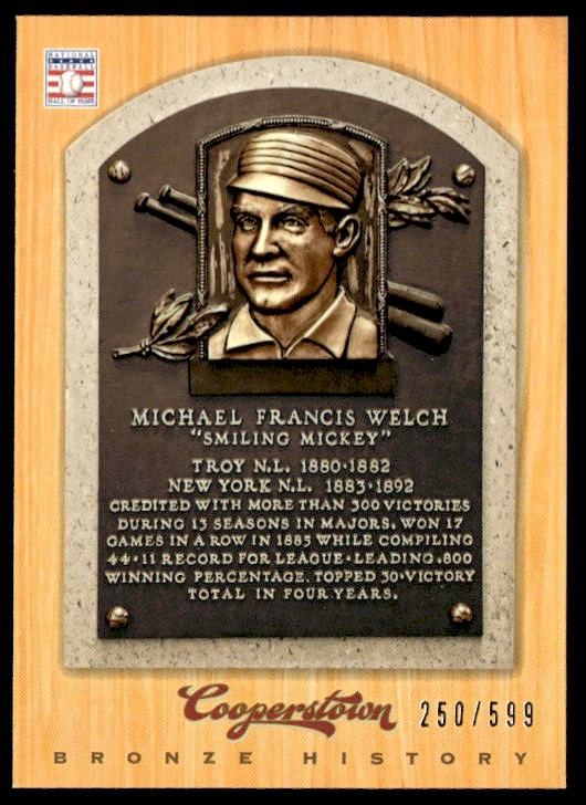2012 Panini Cooperstown #86 Mickey Welch Bronze History #/599