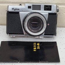 Fujica 35-ML Rangefinder Manual 35 mm Fujinon 1 :2.8 f 4.5mm AS-IS Parts